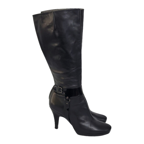 Balenciaga Leather High Heel Harness Boot Black Size 8.5/39 - Picture 4 of 14